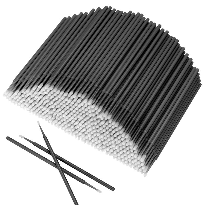 Akstore 600 PCS Disposable Micro Applicators Brush Eyelash Extension (Black) - Image 1